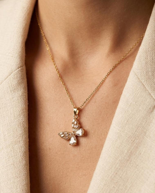 Mary - butterfly pendant