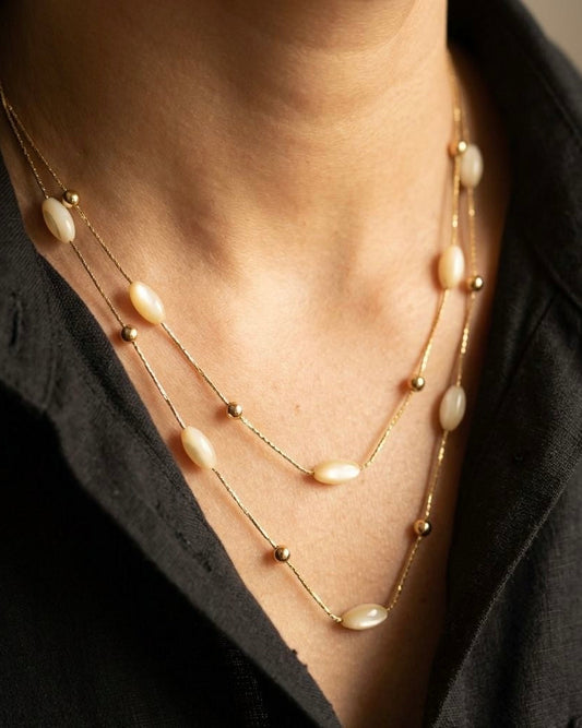 Layered cream gold